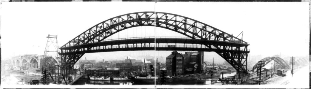 Detroit-Superior high level bridge, Cleveland, Ohio, Feb. 17, 1916 LCCN2005683635 photo