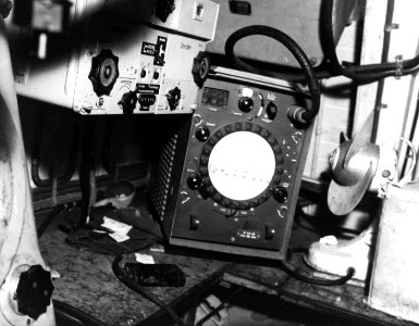 Detection and radio equipment on board the captured German submarine U-505, 4 June 1944 (80-G-324336)
