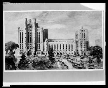 Detroit, Michigan, new Masonic Temple, S.E. view - Birona Roger. LCCN2005676208 photo
