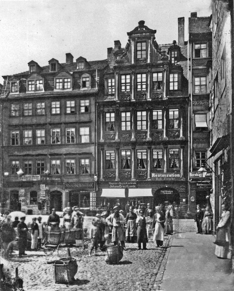 Deutrichs Hof Nikolaistrasse Leipzig 1880