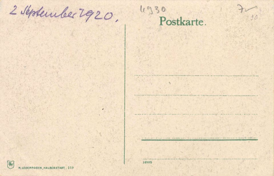Detmold, Nordrhein-Westfalen - Stadtansicht (back) (Zeno Ansichtskarten)