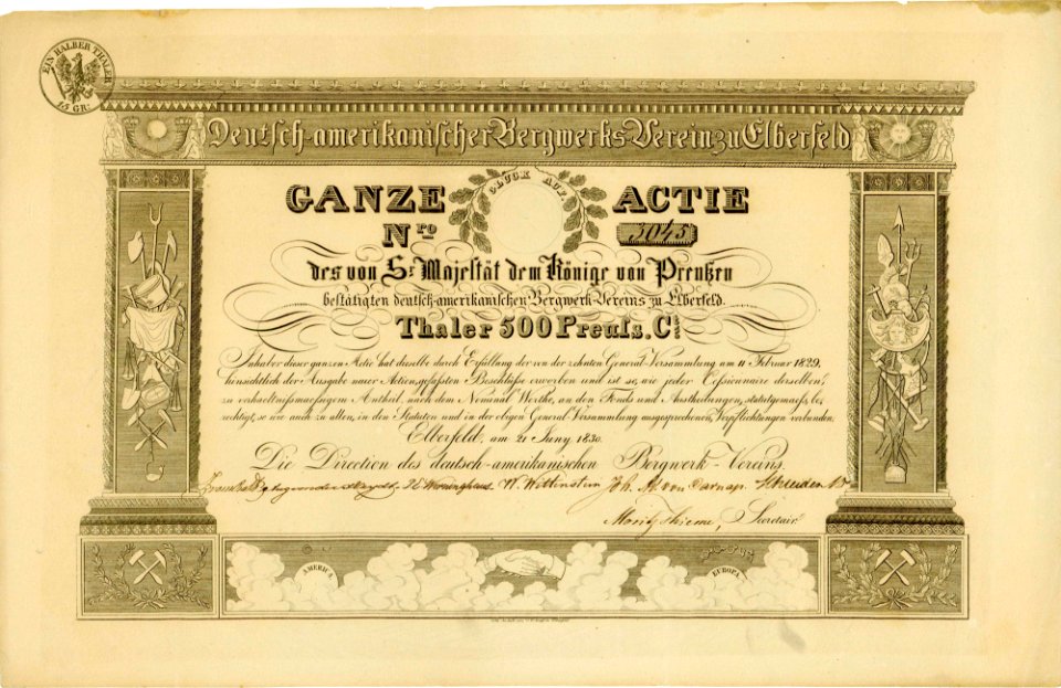 Deutsch-amerikanischer Bergwerks-Verein 1830