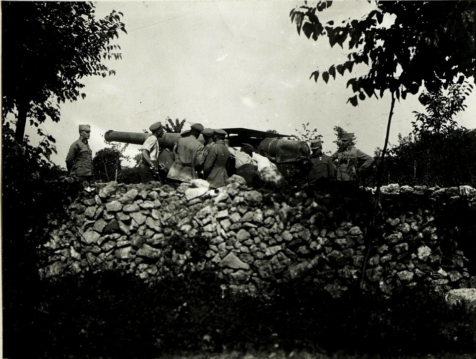 Deutsche Artillerie am Isonzo. (BildID 15586703)