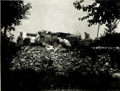 Deutsche Artillerie am Isonzo. (BildID 15586703)