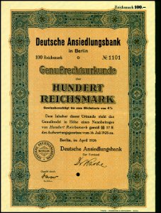 Deutsche Ansiedlungsbank 1926