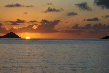 Beach sunrise caribbean st thomas photo