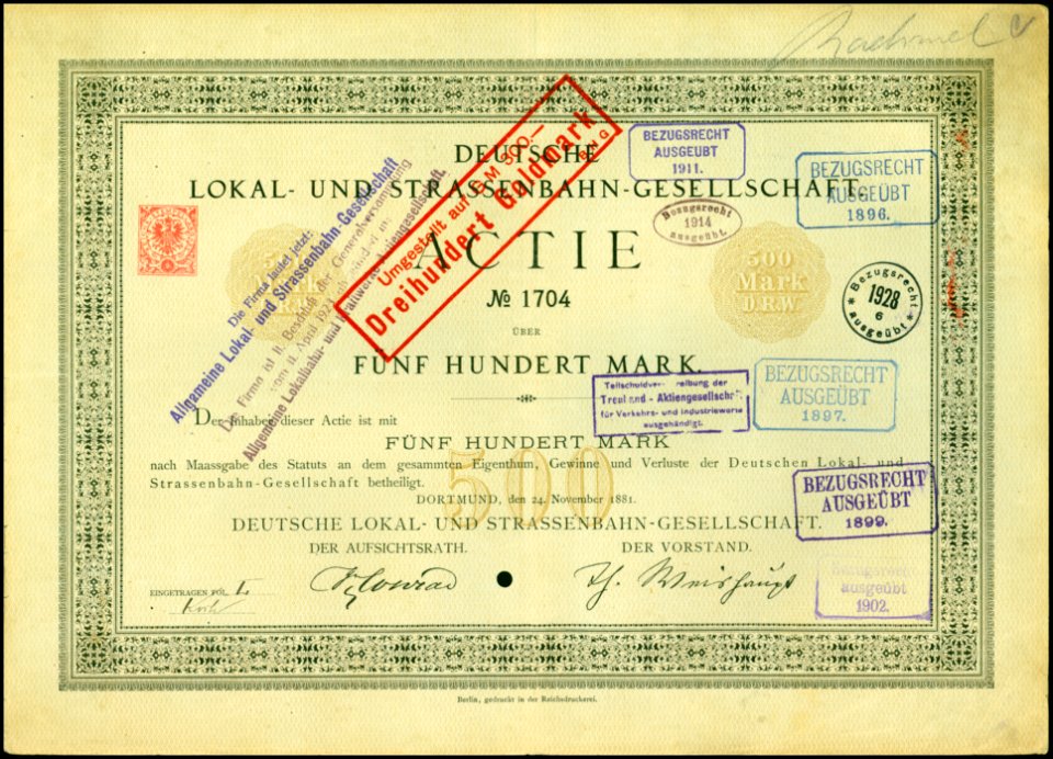 Deutsche Lokal- und Strassenbahn-Gesellschaft 1881
