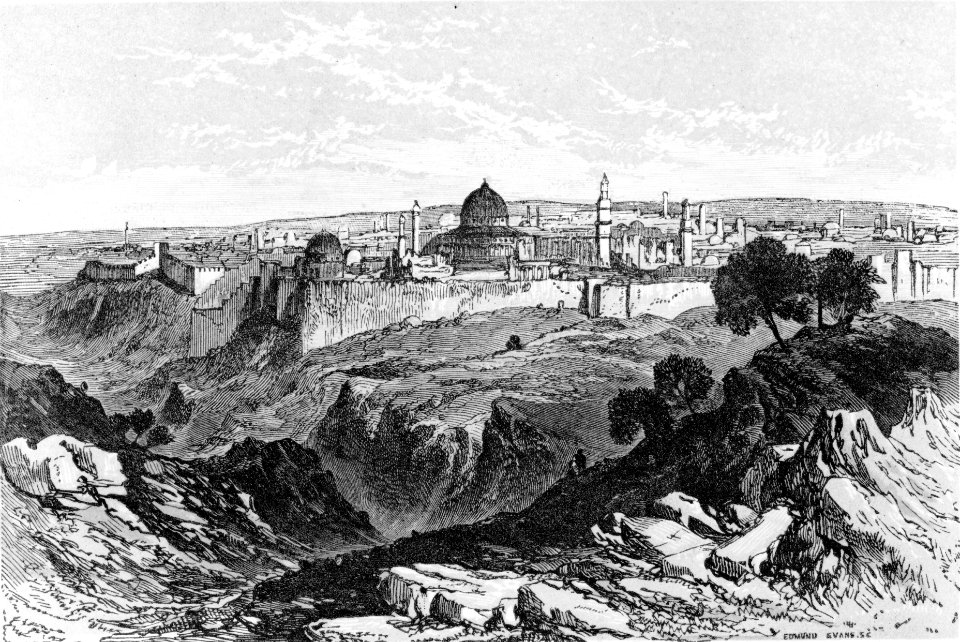 Dmund Evans. Jerusalem. 1852