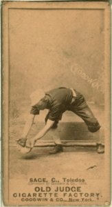 Doc Sage, Toledo Team, baseball card portrait LCCN2008675226
