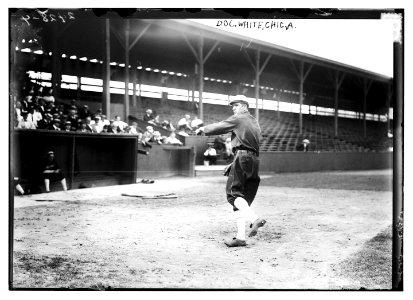 Doc White, Chicago AL, at Hilltop Park, NY (baseball) LCCN2014690644 photo