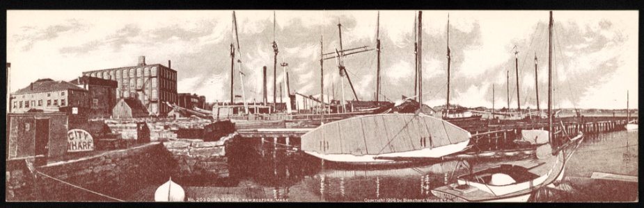 Dock scene, New Bedford, Mass. LCCN2013647083