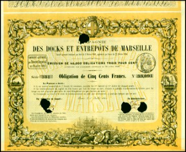 Docks et Entrepots de Marseille 1860