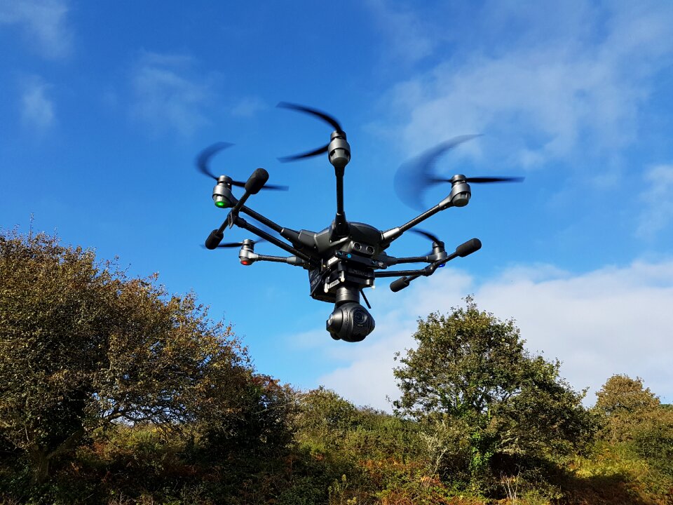High tech drone nature