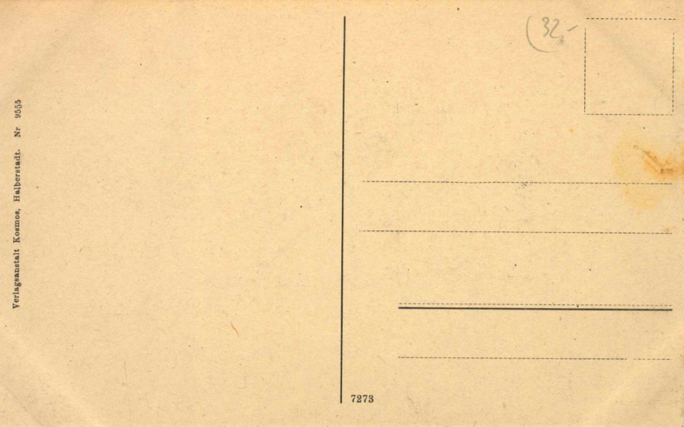 Doberlug, Brandenburg - Straßenansicht (back) (Zeno Ansichtskarten)