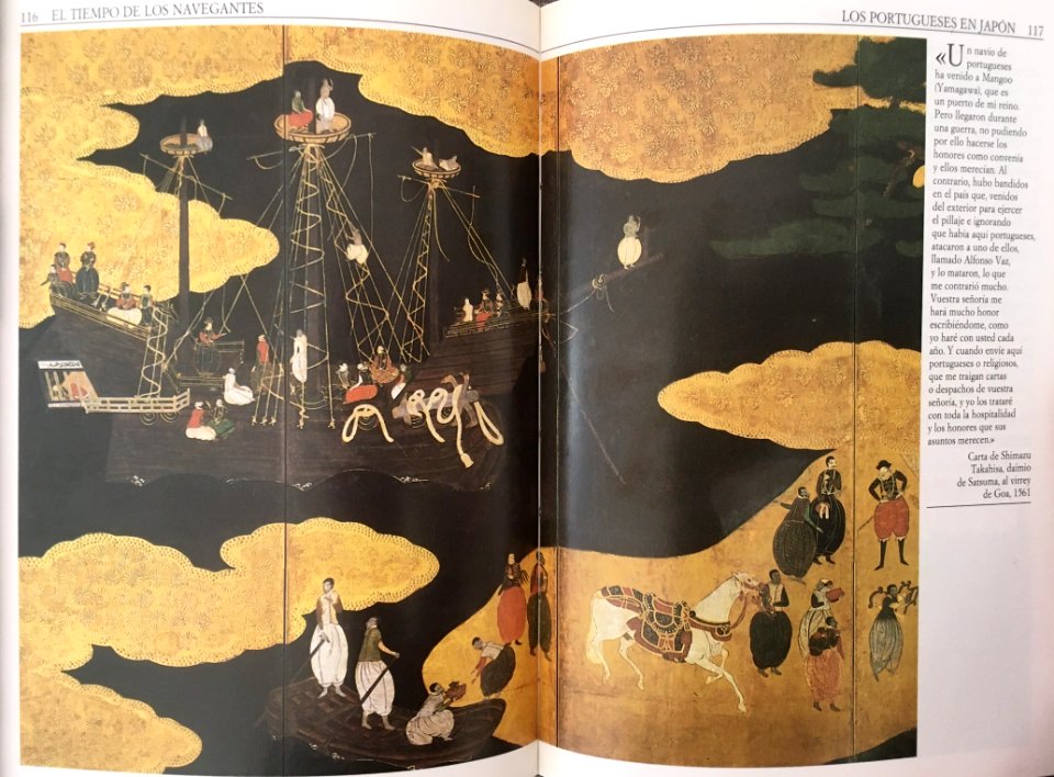 Doble página de imagen en La Ruta de la Seda, pp. 116–117