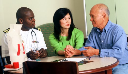 Doctor consults with family (3)