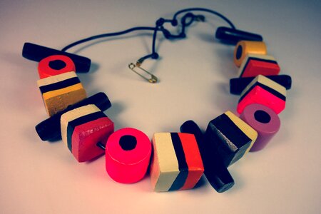 Woman licorice necklace handmade