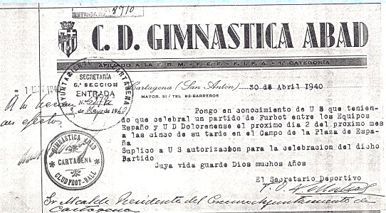 Documento Gimnástica Abad photo