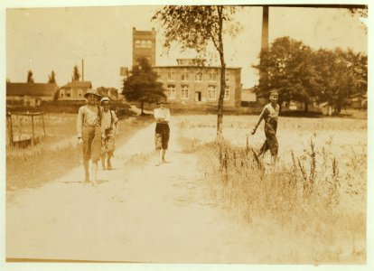 Doffer boys going to dinner. Tupelo (Miss.) Cotton Mills. LOC nclc.02132