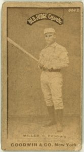 Doggie Miller, Pittsburgh Alleghenys, baseball card portrait LCCN2007686940