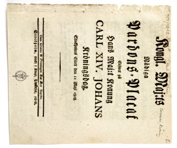 Dokument, utställning, Brödrafolkens väl, år 2005 - Livrustkammaren - 16744