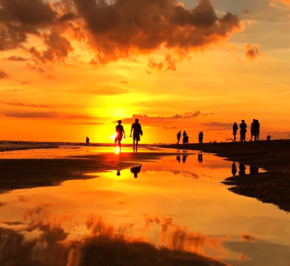 Florida sea afterglow