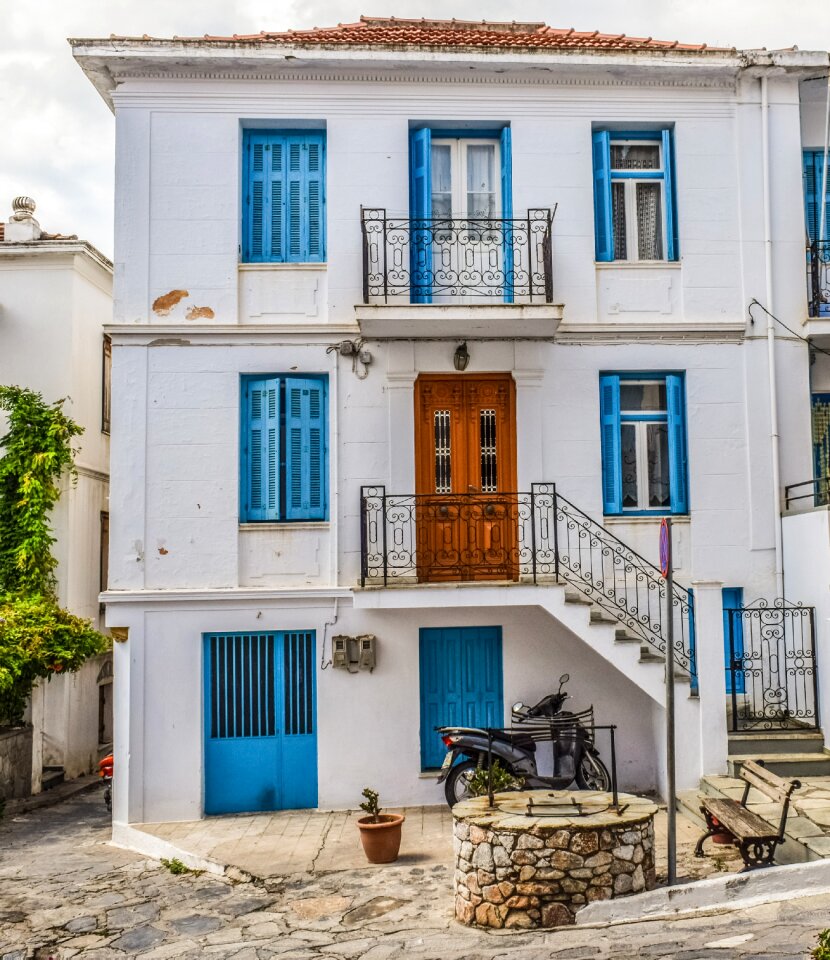 Village building skopelos