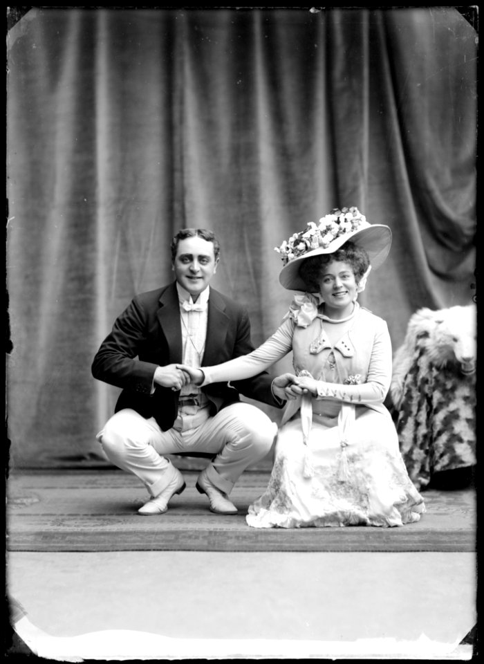 Dollarprinsessan, Oscarsteatern 1908. Rollporträtt - SMV - GB001