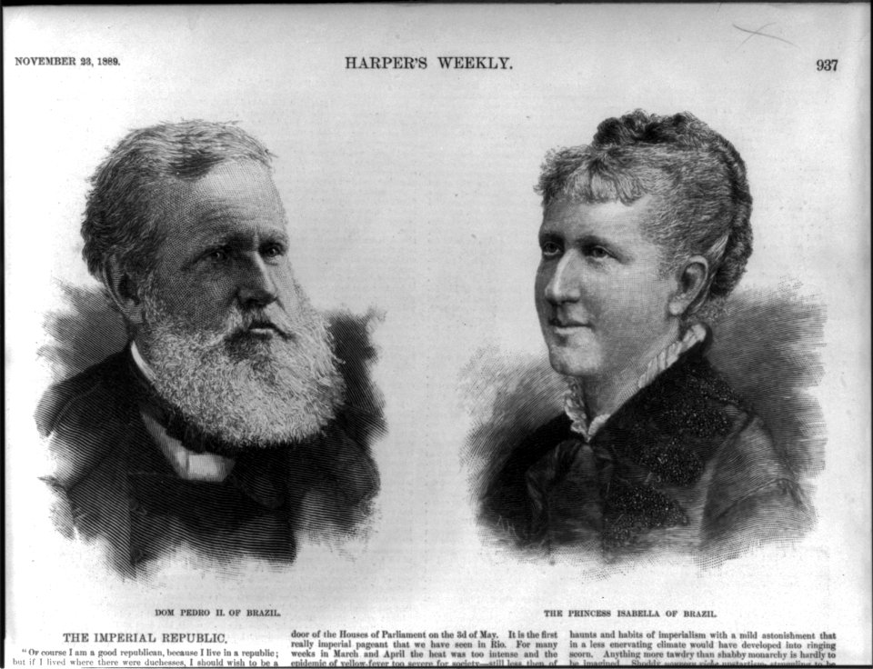 Dom Pedro II of Brazil and the Princess Isabella of Brazil LCCN2003677480