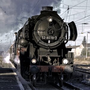 Locomotive train motor photo