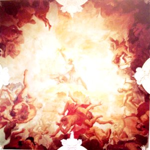 Domenico Zanetti, venezianischer Maler ( tätig nach1694; gestorben nach 1712) Kuppelfresko im ehemaligen Treppenhaus des Schlosses Bensberg, Zanetti-Saal- Sturz der Giganten