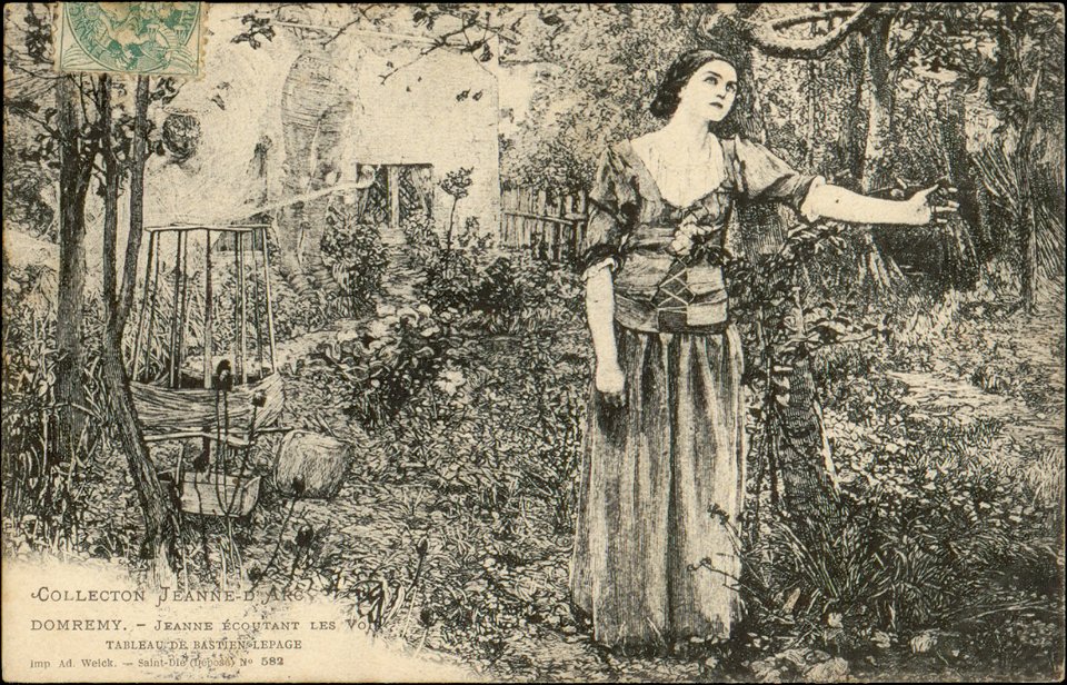 Domrémy, Jeanne écoutant les Voix, Table CP 5487 PR