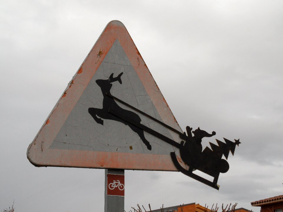 Christmas caution animals