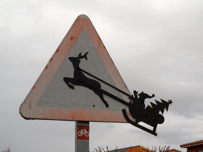 Christmas caution animals