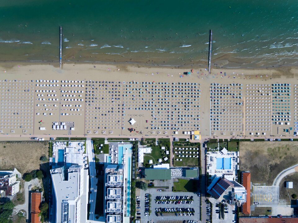 Aerial view beach