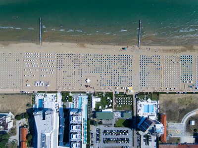 Aerial view beach