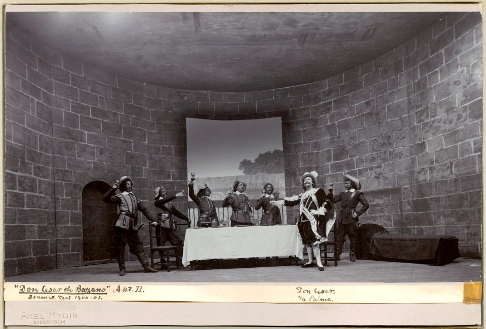 Don Cesar de Bazano, Dramatiska teatern 1901. Föreställningsbild - SMV - H11 040
