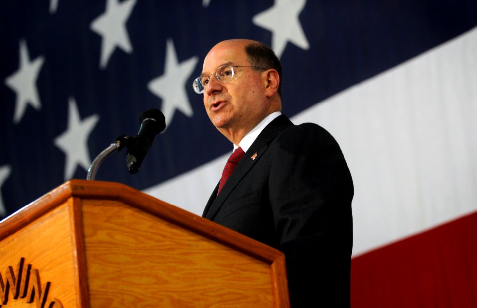 Donald C. Winter addresses guests