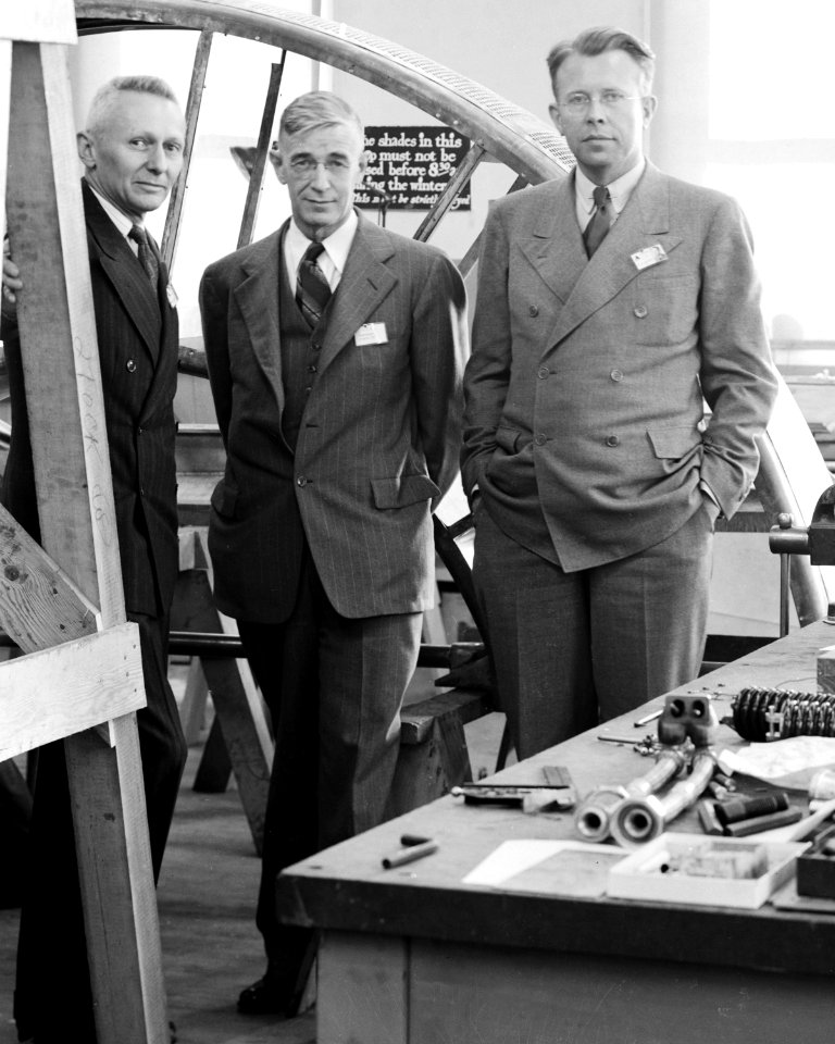 Donald Cooksey, Robert Sproul, and Ernest Orlando Lawrence - NARA 22118092