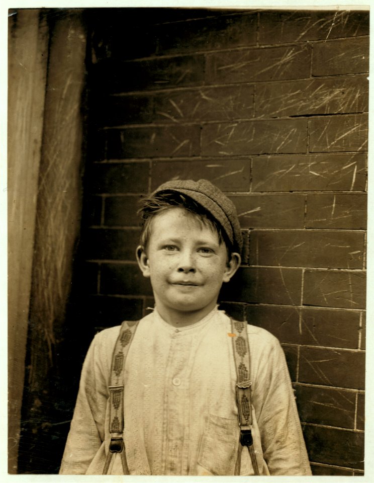 Donald Mallick, ('Happy'), 203 King Street. 9 years of age, selling newspapers 5 years. Average earnings 35 cents a week. Sells from choice. Father, rivet driver, $20 weekly. 'Happy' is well LOC nclc.03578