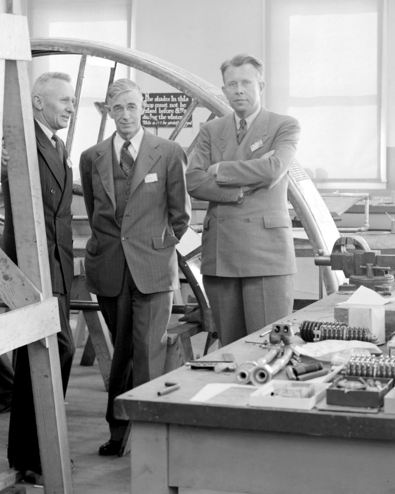 Donald Cooksey, Robert Sproul, and Ernest Orlando Lawrence - NARA 22118090
