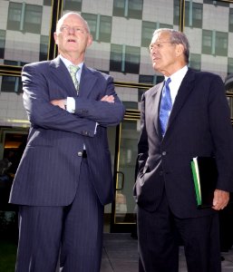 Donald Rumsfeld and Peter Struck