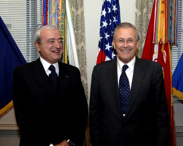 Donald Rumsfeld and Antonio Martino