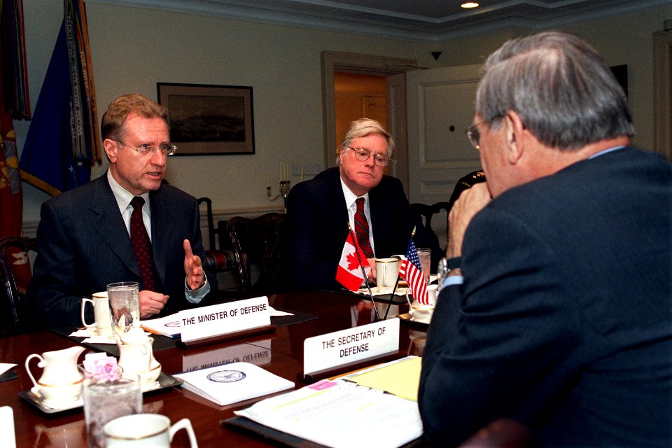 Donald Rumsfeld meets with Art Eggleton