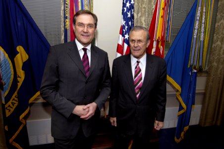 Donald Rumsfeld and Franz Josef Jung