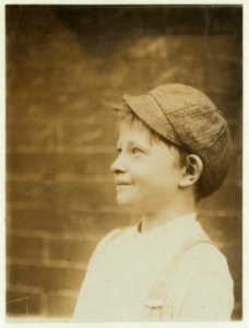 Donald Mallick, ('Happy'), 203 King Street. 9 years of age, selling newspapers 5 years. Average earnings 35 cents a week. Sells from choice. Father, rivet driver, $20 weekly. 'Happy' is well LOC nclc.03579