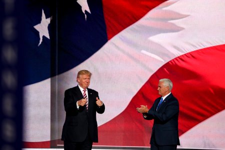 Donald Trump and Mike Pence RNC July 2016 A photo