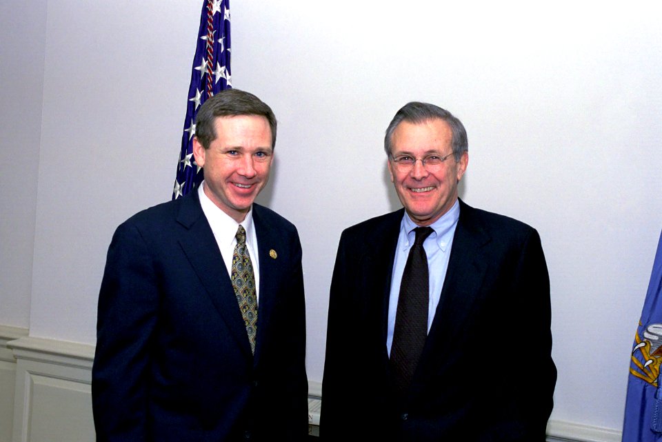 Donald Rumsfeld and Mark Kirk