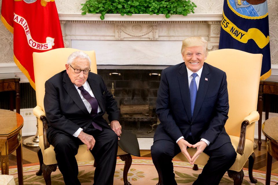 Donald Trump and Henry Kissinger