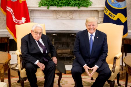 Donald Trump and Henry Kissinger
